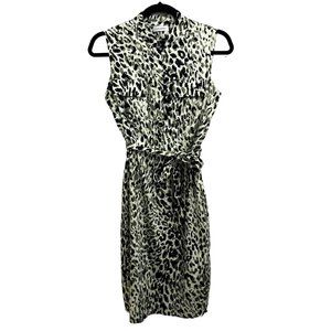 Calvin Klein Animal Print Sleeveless Dress